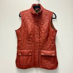 Barbour Wray Fleece-Lined Vest, Burnt Henna Brown / Red | Size 10 Photo 1