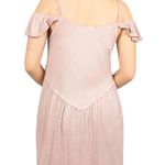 POL Anthropologie Lace Embroidered Go with the Flow Pink Top Size Large Photo 1