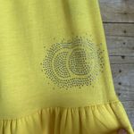 COOGI Bright Yellow Sundress With Ruffle & Chain Accent - Size 1X - Rhinestones Photo 7
