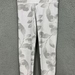 Aerie  chill play move leggings womens‎ small gray floral satin panel athleisure Photo 0