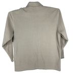NY Jeans NY & Co Womens Beige Fleece Zip-Up Jacket With Pockets Size L Photo 3