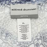 Alfred Dunner Blue Tie Dye Floral Medallion Lace Jacket Size Large Petite Photo 9