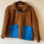 Madewell  (Re)Sourced Cream Fleece Quilted Pocket Popover Jacket XS Photo 1