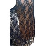 Love Squared  Navy/Nude Lace Hi Lo Halter Neck Cocktail Dress Size 1X NWT Photo 2