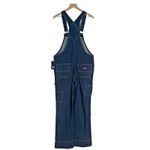 Dickies  Relaxed Fit Bib Overalls Womens Small Blue Denim Cotton Straight Leg Photo 6