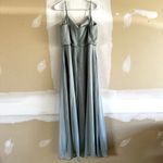 Birdy Grey Gwennie Chiffon Dress Bridesmaid V Neck Blouson Sage Green Medium Photo 9