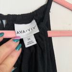 Ava & Viv  Elegant Black linen blend Halter Dress NWT Photo 2