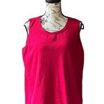 Chico's  Sleeveless Womens Red Lightweight Sweater Blouse Pullover Preppy Casual 3 Photo 0