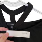 Drew  NEW black long sleeved sweater cut out straps around neck size small Photo 4