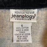 VINTAGE LIGHT WASH BLACK VELVET TRIM DENIM JACKET JEAN TRUCKER White Photo 3