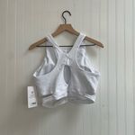 Athleta Conscious Cut Out Crop D-DD Tank Top Sports Bra in White Size L NWT Photo 4