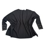 Chico's  Black Top with Gold Eyelets Photo 2