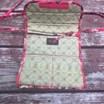 Maggi B Womens Quilted Floral 100% Cotton MultiPocket Wallet Crossbody/Purse Bag Red Photo 7