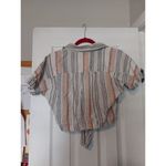 American Eagle Striped Button Photo 2