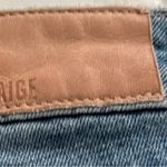 Paige Sarah Straight Ankle in Magda Distressed Blue high rise button fly Jean 24 Photo 11
