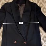 Jules Miller Black Oversize Wool Vintage 1980's Coat, Big Shoulders, S/M. Photo 5