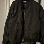 Black Bomber Jacket Size L Photo 0