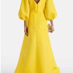 Carolina Herrera  Draped Silk Maxi Dress in yellow **see pics for details** Photo 2