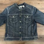 Chico's Platinum Rhinestone Jean Jacket Photo 5