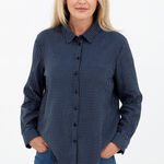 Napa Valley 1X Vintage Button Up Women's Shirt Blue Size XL Photo 0