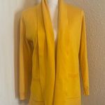 NWT Open Front Cardigan Yellow Size M Photo 0