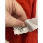 J.Crew Cabana Shirt Womens Large Red 100% Linen Peasant Popover Long Sleeve Photo 4