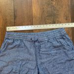 Old Navy denim linen blend drawstring shorts size XL Photo 2
