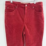 Soft Surroundings  Burgundy Corduroy High Rise Skinny Pants size 12P petite Photo 3