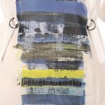 Akris Punto  printed blouse conch waist top Photo 2