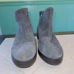 Lucky Brand Gray Leather Karma Wedge Booties Photo 3