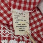 Henry Lee Dress Womens 6 Red‎ White Gingham Plaid Sheath Preppy Picnic Casual Red Photo 6