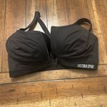 Victoria Sport Black Front Zip Sports Bra 36DD EUC Photo 5