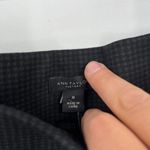 Ann Taylor NWT  Houndstooth High‎ Rise Cropped Wide Leg Pants Black Gray Medium Photo 6