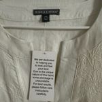 Jessica London Linen Rayon Embroidered Blouse NWOT Sz 16. 5002 Photo 2