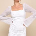 Lulus  White Pearl Mini Hoco Dress Photo 0