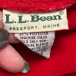 Vintage L.L. Bean Red Velour Long Sleeve Midi Dress Small Petite Size undefined Photo 4