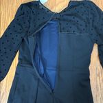 BODEN Isabella Ponte Knit Midi Dress Black Polka Dot Sheath Black Size 8L NWT Photo 10