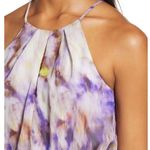 Adelyn Rae Jodie Purple Asymmetrical Ruffle Hem Halter Dress Photo 4