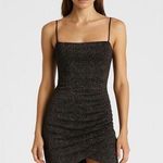 Windsor  After Hours Glitter Black Sleeveless Cami Camisole Tank Bodycon Dress S Photo 0