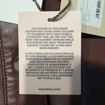 Nanushka Sami Vegan Leather Dress Plum Chutney Women's Size Med NWT Brown Photo 9