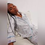 NWT Intimately Free People Size Medium Sweet Talk PJ Top Sunfaded Combo Silver Photo 1