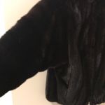 KAKAS Cropped Fur Coat Black Size L Photo 10