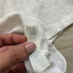 Aerie Waffle T-Shirt Cropped Top White Photo 5