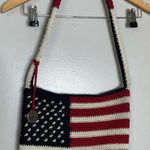 The Sak  American Flag‎ Crochet Shoulder Bag Purse - Large Photo 0