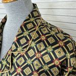 Victoria's Secret Victoria’s Secret Vintage Diamond Print Satin Sleep Pajama‎ Shirt Medium Photo 4