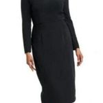 NWOT Sergio Hudson x Target Strong Shoulder Body con Black Midi Dress XS Photo 0