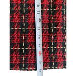 Boston Proper  Holiday Red Plaid Boucle Skirt Size 12 NEW NWOT Photo 11