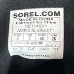 Sorel Joan of Arctic Wedge III Lexie Bootie Women 9 Black Jet Leather Waterproof Photo 12