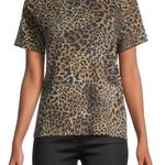 Veronica Beard  Leopard Carla Crew Neck T Shirt M NWT Photo 0