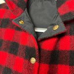 Woolrich Vintage Woman M Reversible Vest Red Buffalo Plaid Wool Puffer Black Photo 6